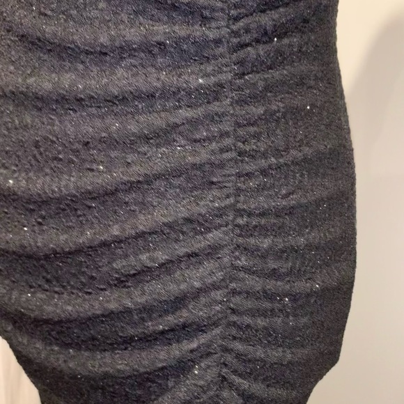 WINDSOR sparkle black vneck high cut formal prom dress size medium large 10 - Picture 9 of 13